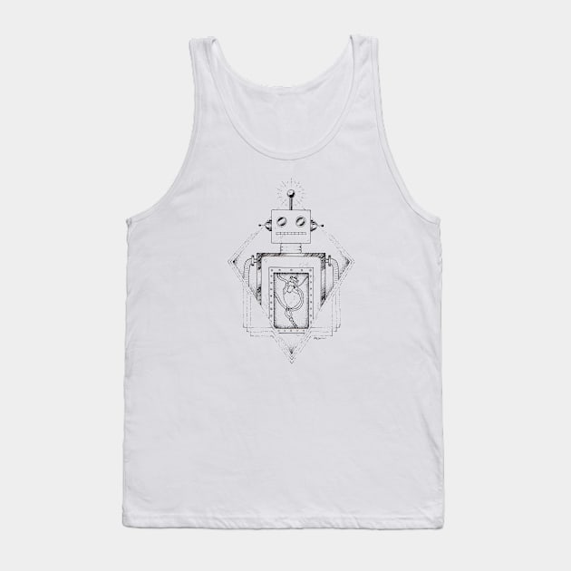 Robot in Love Tank Top by CRWarner